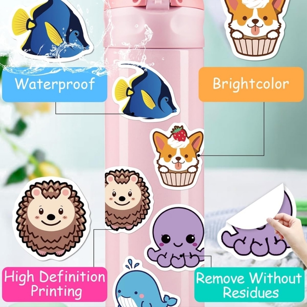 Colorful Animal Sticker Set for Small Pets - Picture 2 of 5